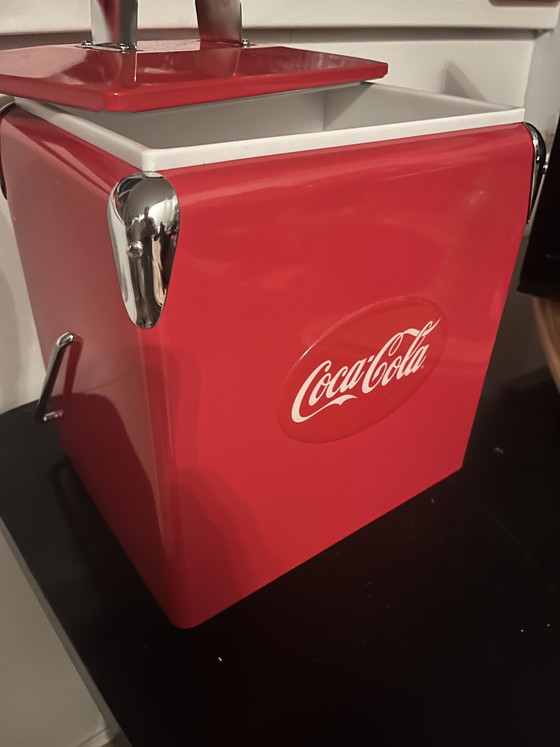 Image 1 of Refrigeratore vintage in acciaio per Coca-Cola
