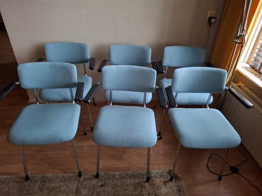 6 chaises Gispen 1235