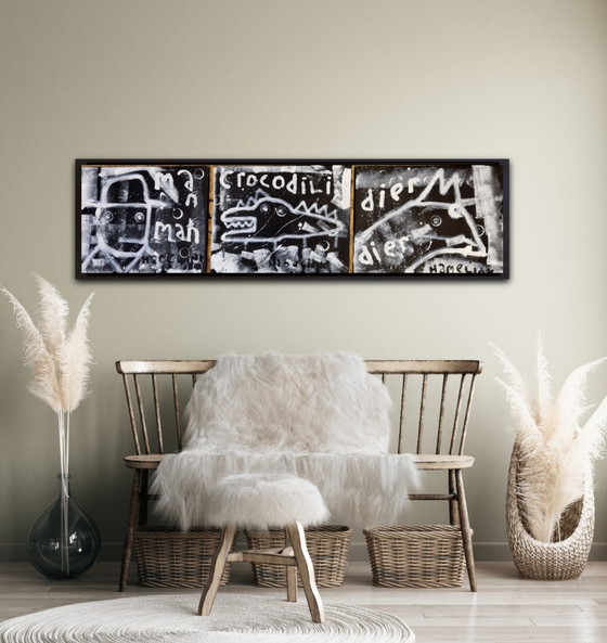 Image 1 of Dreiteiliges Hamelink-Gemälde: Instinct