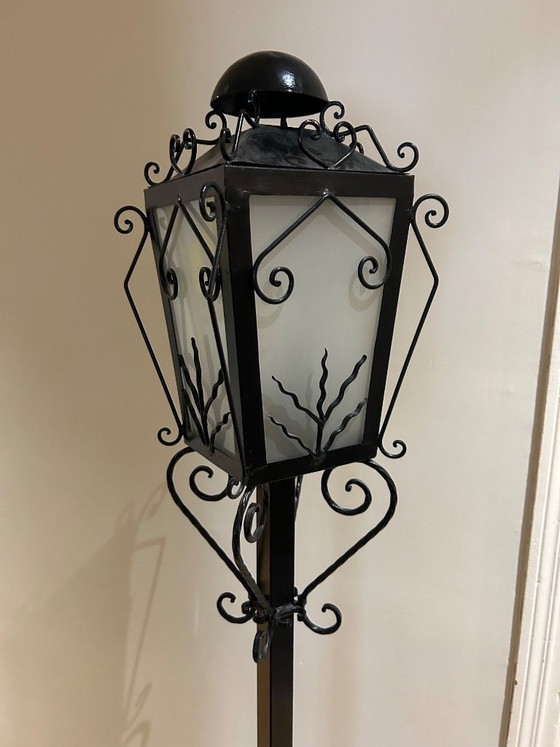 Schmiedeeiserne Stehlampe 1950 – Stehleuchten, Iron (photo 7 of 8)