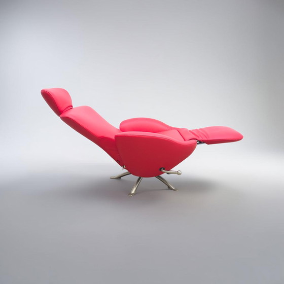 Image 1 of Poltrona Cassina Dodo, poltrona di design, poltrona in pelle, poltrona girevole, reclinabile, come nuova
