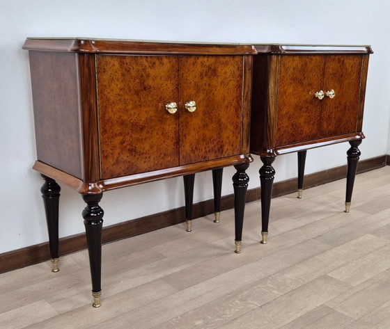 Image 1 of Art Deco bedside tables from the Marche region