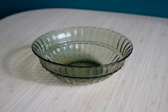 A.D. Copier Neerlandia | 4 Ciotole Verde Argento | Leerdam 1939 – Stoviglie, Glass (photo 5 of 6)