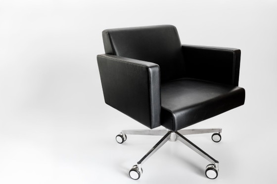 Poltrona Frau Set Van 2 Fauteuils/Bureaustoelen/Chairs – Draaistoelen, Leather (photo 7 of 12)