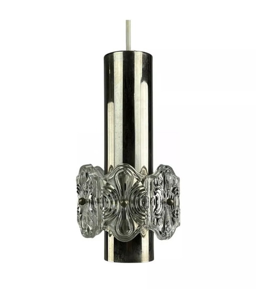 60's 70's Lampe Lampe en verre Plafonnier Suspension Space Age Design