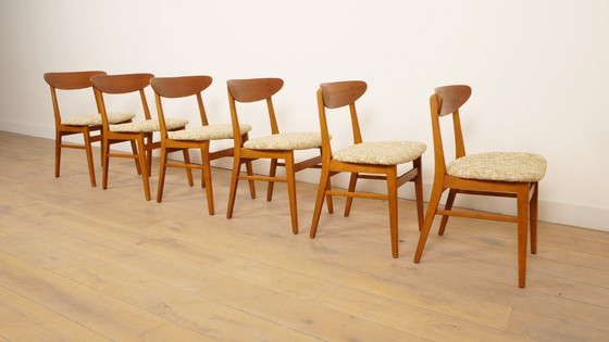 Image 1 of 6 x vintage dining chair | Farstrup | Model 210 | Reupholstered