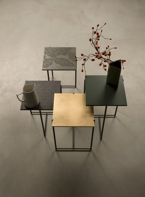 Image 1 of Capo d'opera Mini Set de table d'appoint, Lava-Tattoo, Alessio Bassan 2015, noir