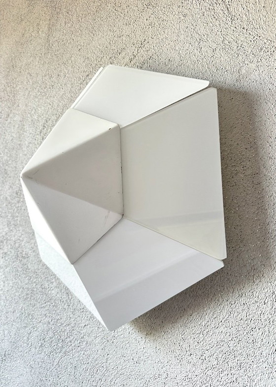 Vintage Kalmar ceiling or wall light, Metal, White (photo 10 of 10)