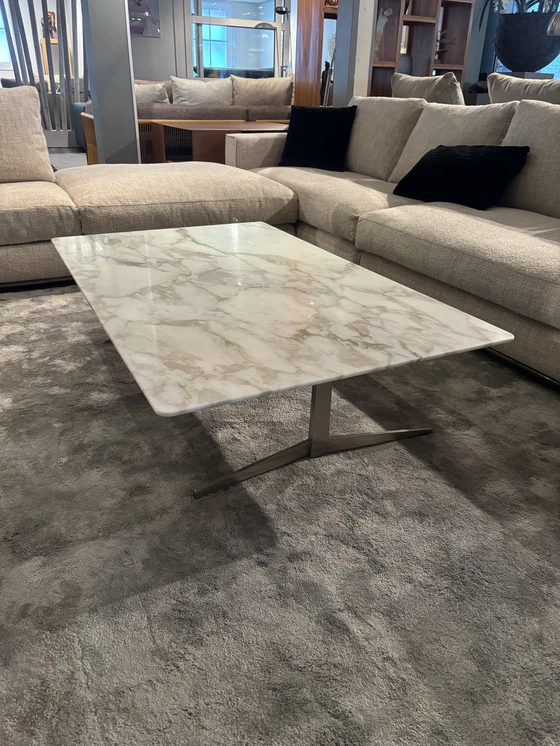 Image 1 of Table basse Flexform Fly 80X130 Cm En Calacatta Oro Marble