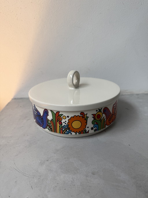 Piatto piccolo con coperchio Villeroy & Boch Acapulco – vintage anni '70 – design retrò