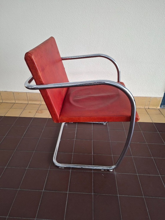 Image 1 of tubular frame armchair Brno design Mies van der Rohe