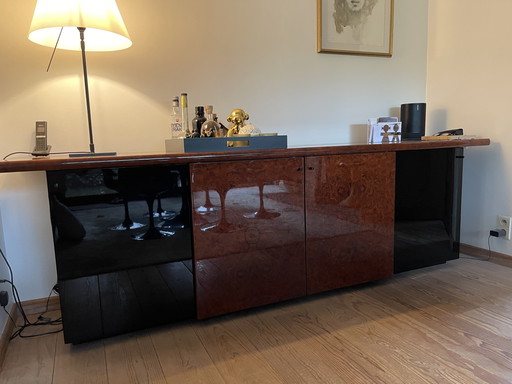 Bar cabinet cherry lacquered