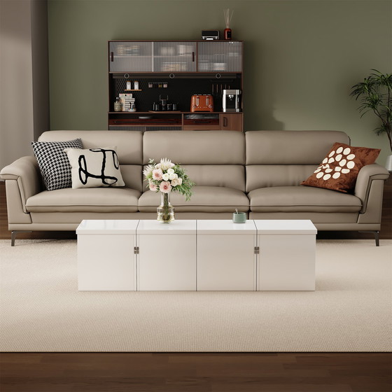 Image 1 of Urban Meuble White Glossy square coffee table, table top with free combination UVVEDS