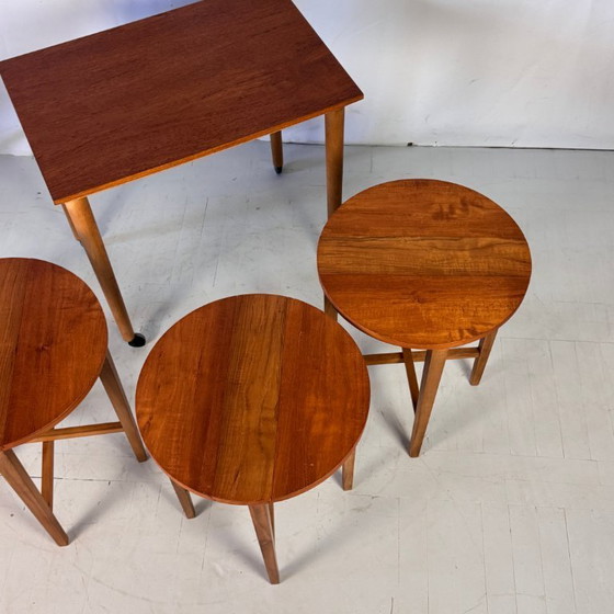 Image 1 of Paul Hundevad Teak Nest of Tables, 1960s