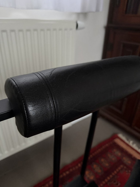 Trix Chair, K.F. Förster - Postmodern, Memphis – KFF, Dining chairs, Leather, Metal (photo 4 of 10)