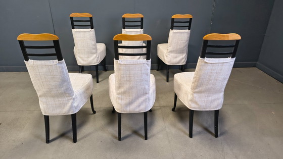 Image 1 of Vintage eetkamerstoelen van Giorgetti, jaren 70.