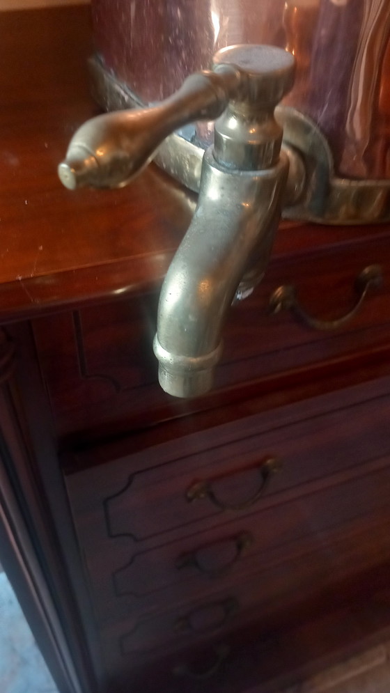 Image 1 of 19e-eeuwse koperen haardketel