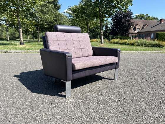 Vintage Loveseat Leolux Jaren 90/2000 – Leather, Metal (photo 4 of 15)