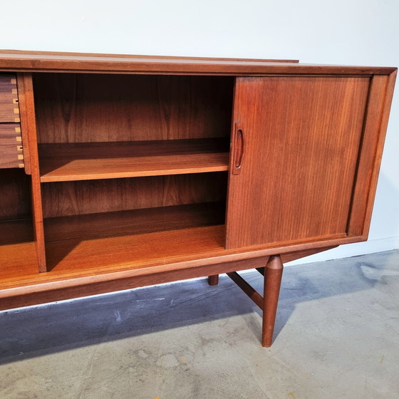Image 1 of X-Large teak sideboard by Omer Lefevre, Belgium 1960