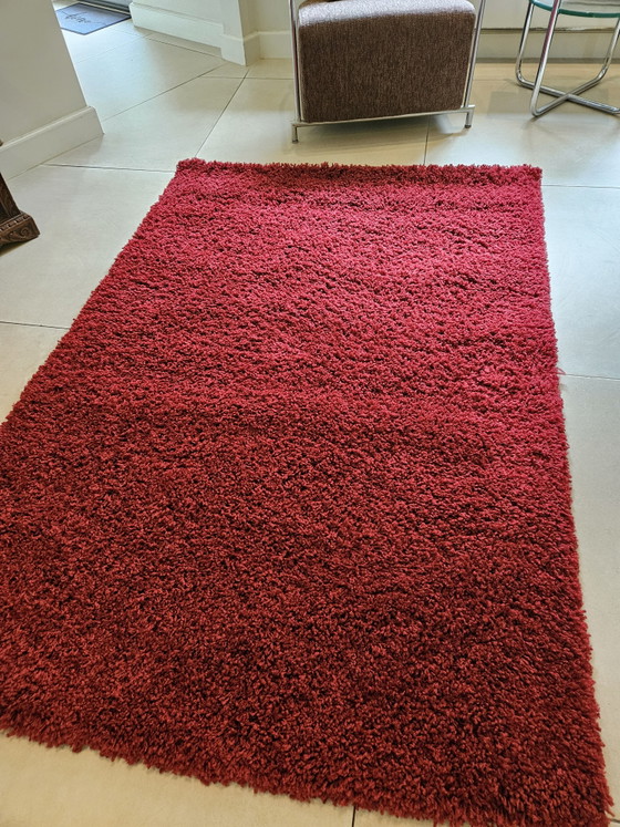New Benuta high-pile rug dark red 133 x190cm – Rugs & carpets, Textile (photo 5 of 5)