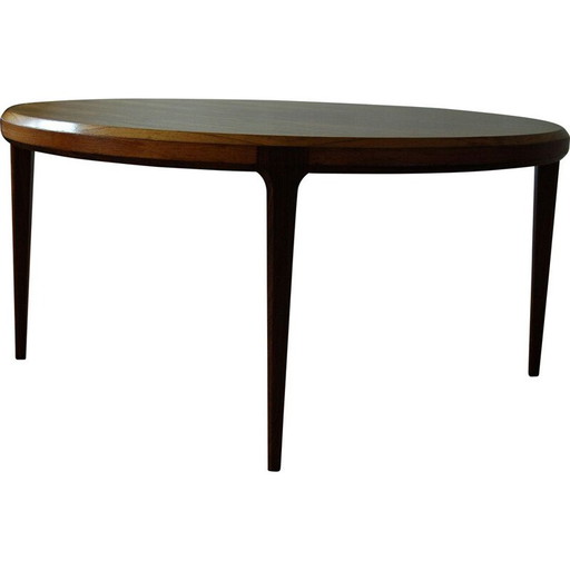 Table basse vintage en bois de rose de Silkeborg, Danemark