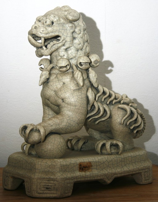 Vintage Keramische Foo Dog – Bondia Ceramicas (Manises, Spanje) – Jaren '60/'70 – decoratieve objecten