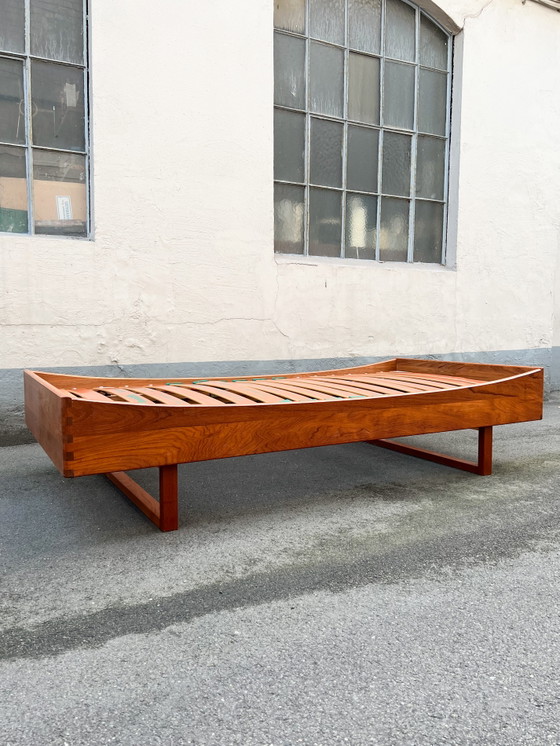 Vintage Teak Bed – Eenpersoonsbedden, Wood (photo 3 of 6)