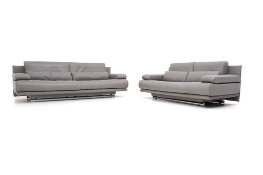 Rolf Benz 6500 Garnitur Couch Sofa Dreisitzer Zweisitzer Leder