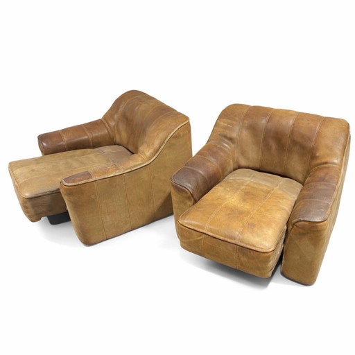 fauteuils en cuir de sede ds 44, 2 pièces