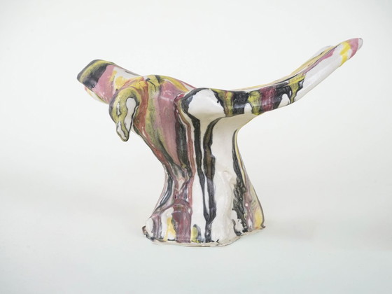 Image 1 of Sculpture d'oiseau en céramique, design italien, années 1970, fabricant : F. Ferroni
