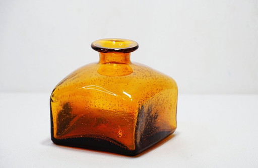 Iconic Mid-Century Polish Glass: "Antico" Bottle by Z. Horbowy (10x10 cm)
