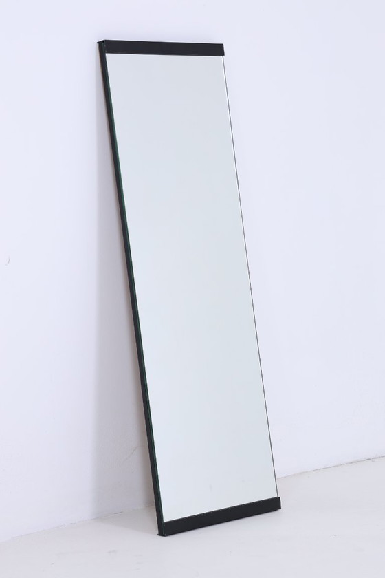 Image 1 of Vintage Spiegel 60s | Mid Century Hangende Spiegel Hout Retro Schuin Vintage #06-02