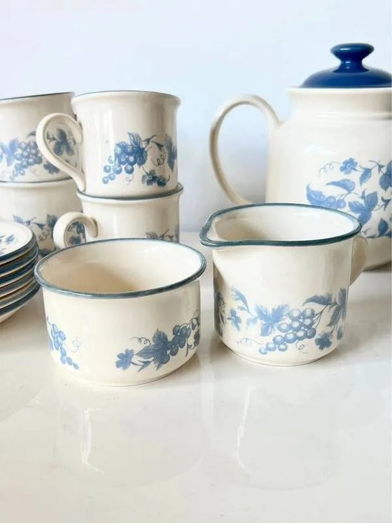 Servizio da caffè vintage Staffordshire – decoro uva blu – anni '70 – Accessori da cucina, Porcellana, Retro (photo 2 of 13)