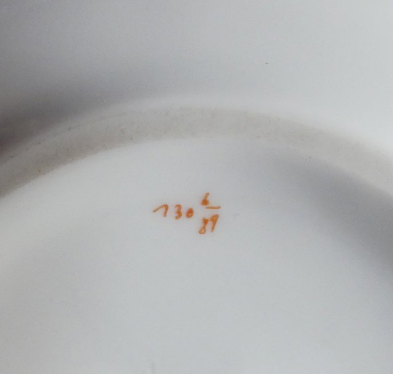 Image 1 of Meissen porseleinen dekseldoos floraal decor gouden rand Ø 13,0 cm 1971 ? 1e keus UK4aeb