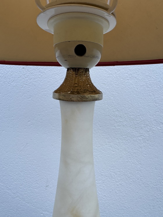 Image 1 of albasten kolomlamp uit de jaren 60
