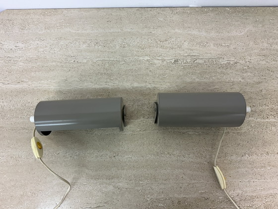 Image 1 of Set di 2 lampade da parete Ikea viola vintage anni &#39;70