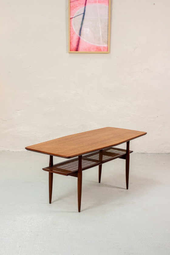 Image 1 of Vintage teak coffee table Danish Mid Century 60s