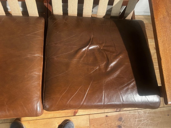 Mid-Century Two-seater in Leather Aksel Dahl – KP Møbler, 2 seaters, Wood (photo 25 of 27)