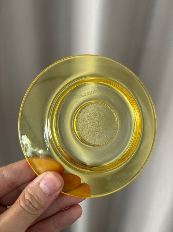 Vintage Fratelli Guzzini Tazza Espresso Cups & Yellow Saucers – Set of 2 – Crockery, Ceramic, Plastic (photo 7 of 10)