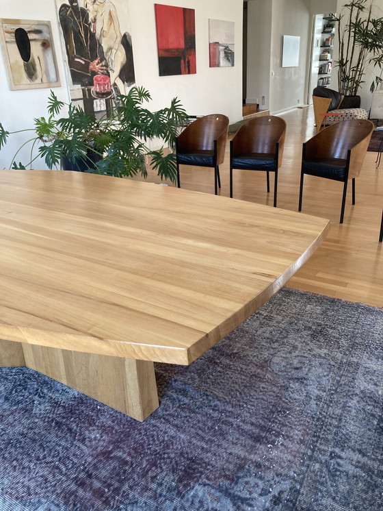 Image 1 of Grande table design en chêne massif - Faas van Dijk - Ozenfant - Linteloo