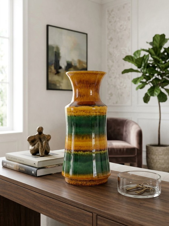 Grand Vase Übelacker Keramik 1451/30 – West Germany – 1970s – Enamelled Ceramic (photo 2 of 9)