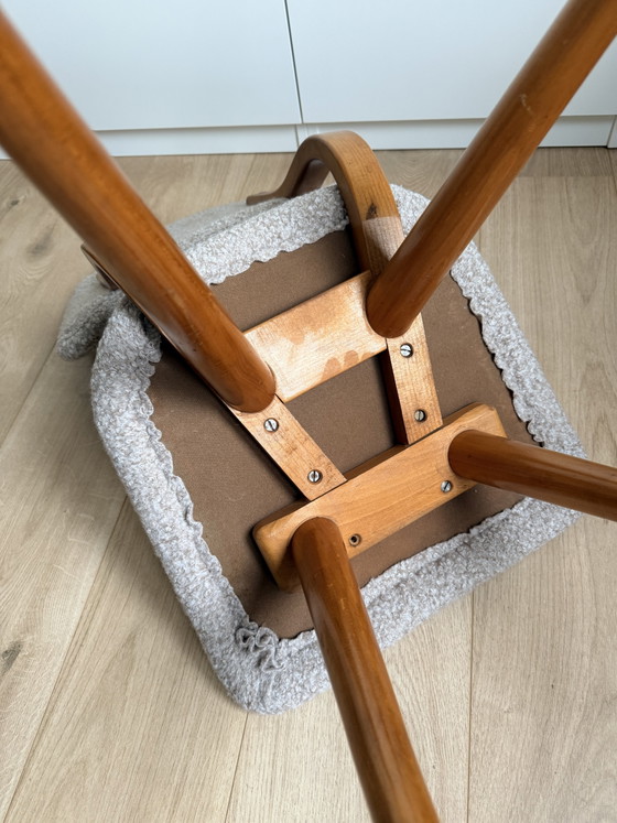 4 Vintage Chairs – Dining chairs, Textile, Wood (photo 4 of 7)