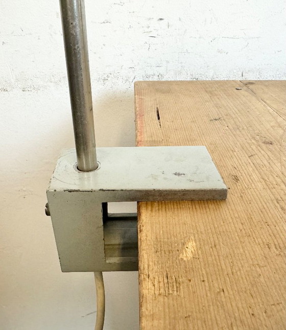 Image 1 of Lampada da scrivania per ufficio industriale grigia di Elektrosvit, anni '70