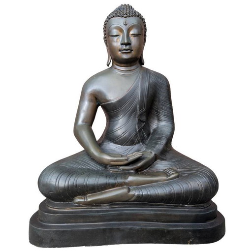 Grote bronzen Boeddha – Sri Lanka 16,8 kg en antiek