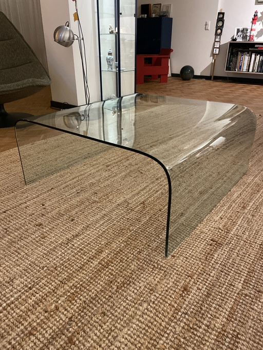 Vintage Glass Waterfall Coffee Table