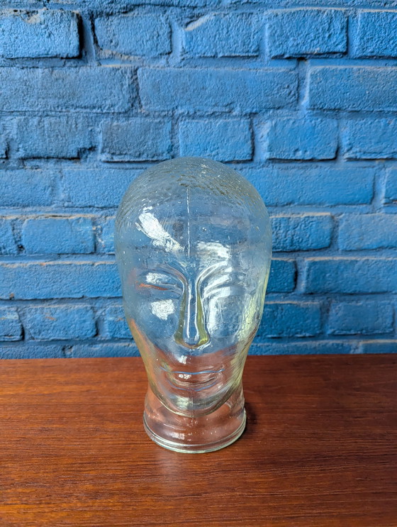 Image 1 of Glazen vintage mannequin hoofd