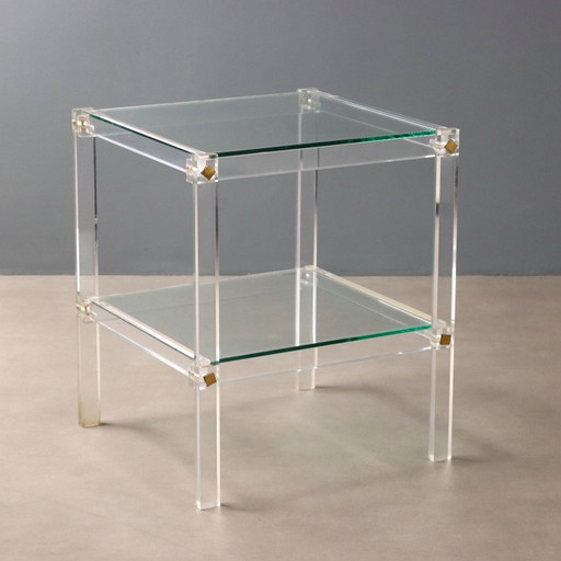 Plexiglass table from the 1980s
