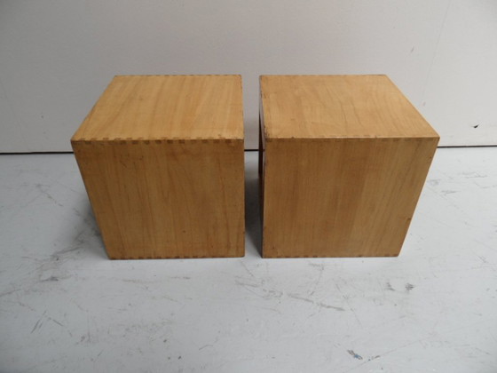 Image 1 of Vintage Cube Side Tables