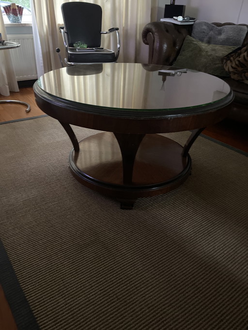 Salontafel met glasplaat