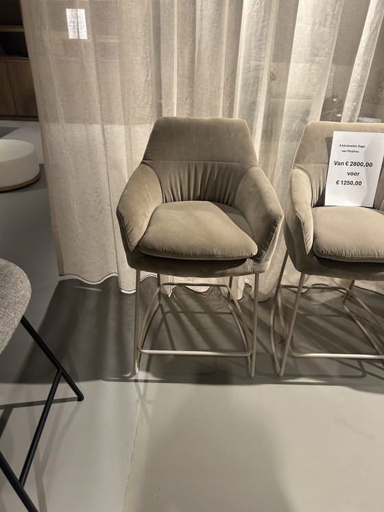 4 x Mobitec Barhocker – Metal, Velvet (photo 4 of 5)